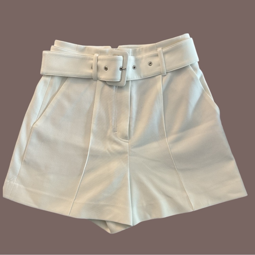 NK Collection High-Waisted Belted Shorts – Size 38 BR (Approx US 4/6)